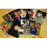 Football; a quantity of signed 12 x 8 photographs including; F.Lampard Snr, K. Radcliffe, P.