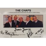 Well known limited edition Photo entitled "The Chaps" signed by them all, 29 x 20cm. SIA.