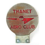 Thanet Aero Club - A very rare pre-war members' car badge c1930s;