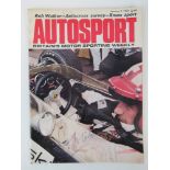 Autosport Magazine for 1st January 1970, signed by Jo Siffert.