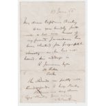 GORDON, Charles George. Autograph Letter Signed 'C.G.