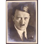 Adolph Hitler. A very rare photograph signed by him, 13cm x 18cm, with COA from R&R auctions. SIA.