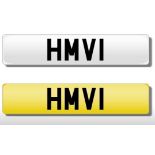 Registration Plate 'HMV 1' on retention.