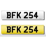 Registration Plate 'BFK 254' on retention. Reduced buyers premium 12.5% + VAT. SIA.