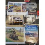A collection of various Rally motor sport posters,