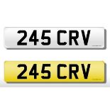 Registration Plate '245 CRV' on retention. Reduced buyers premium 12.5% + VAT. SIA.