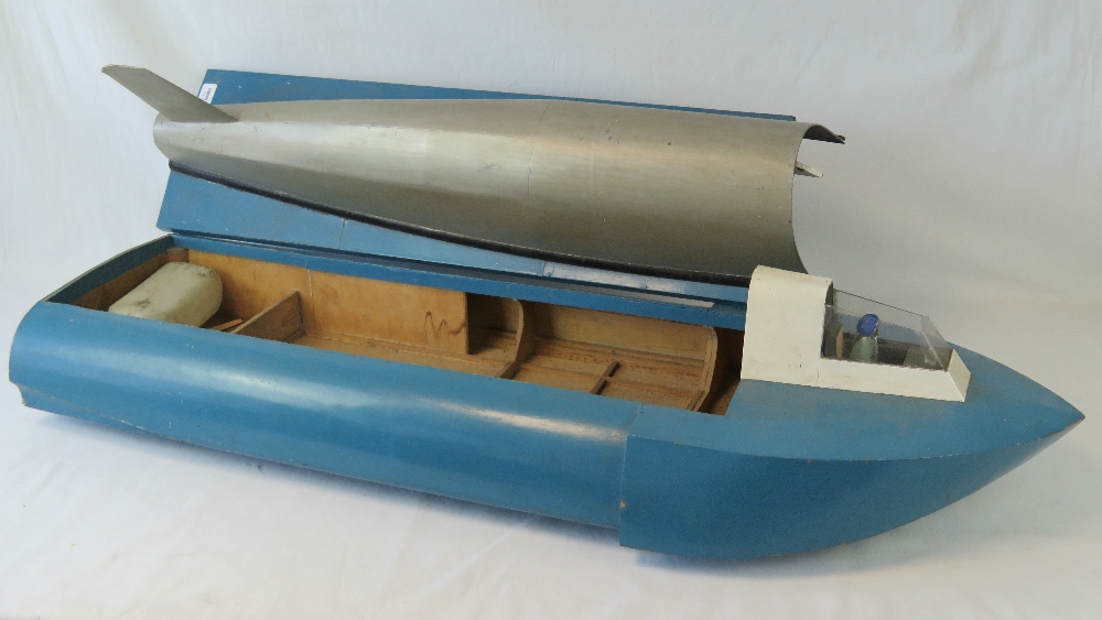 A handmade pulse jet boat, 110cm. - Image 3 of 3