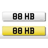 Registration Plate '88 HB' on retention. Reduced buyers premium 12.5% + VAT.