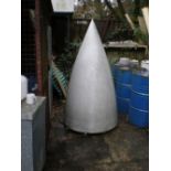 An original vintage Hawker Siddeley Buccaneer fighter jet nose cone,