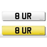 Registration Plate '8 UR' on retention. Reduced buyers premium 12.5% + VAT. SIA.