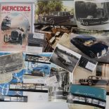 Mercedes; a quantity of assorted vintage press photographs and clippings including; 600, 300, 190,