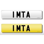 Registration Plate '1 MTA' on retention. Reduced buyers premium 12.5% + VAT.