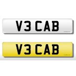 Registration Plate 'V3 CAB' on retention. Reduced buyers premium 12.5% + VAT.