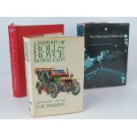 Books; 'A History of Rolls-Royce Motor Cars' by CW Morton, and two others, three items.