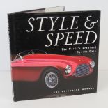 Signed book; 'Style & Speed' by Rob Leicester Wagner, with signatures for Surtees, Brabham, Redman,