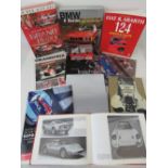 A small selection of motor sport themed books, magazines and DVDs, (12).