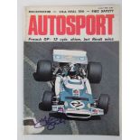 Autosport Magazine for 9th July 1970, signed by Jean-Pierre Beltoise.