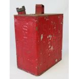 A vintage Shell Motor Spirit petrol can complete with original cap.