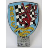 BARC Goodwood - A rare early post-war member's club Car Badge c1948;