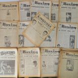 A large quantity of 'Boxing News' public