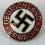 A Deutschland Erwache enamelled badge.