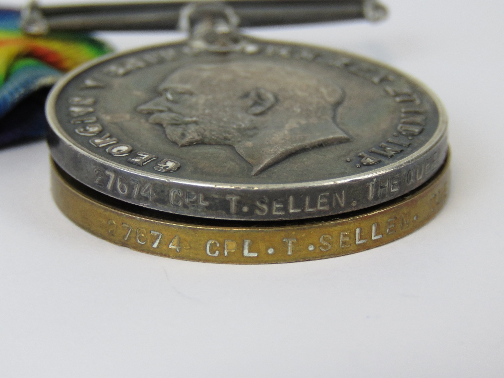 A WWI medal pair; Great War for Civilisation 1914-19 with ribbon and 1914-1918 medal without ribbon, - Image 3 of 4