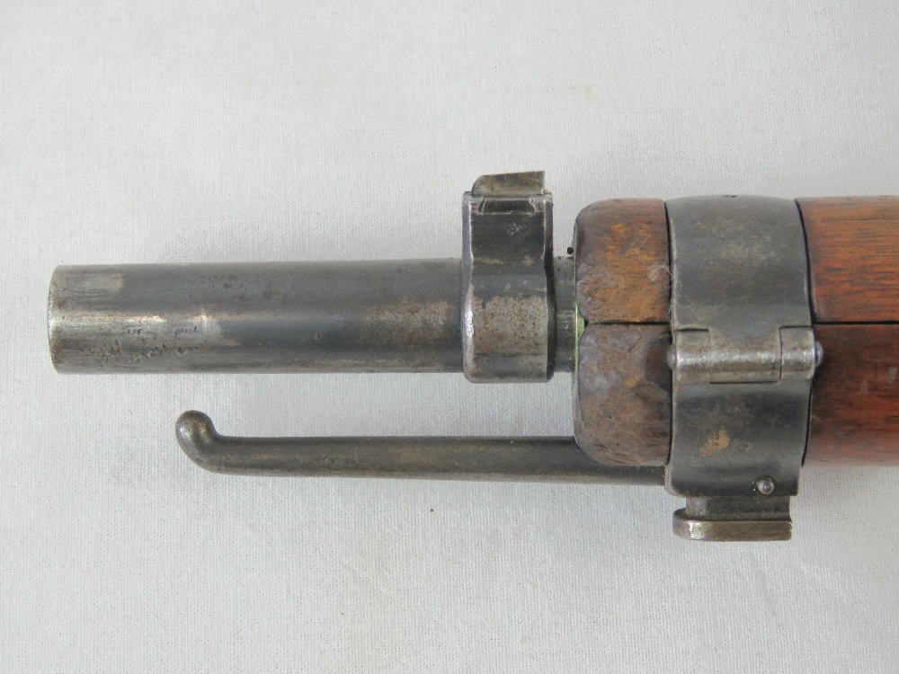 An obsolete calibre Swiss Schmidt Ruben straight pull service rifle. - Image 5 of 7