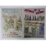 Two Spanish Civil War posters, each measuring 30 x 42cm.