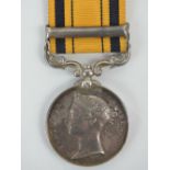 A South Africa Service Medal with 1879 Clasp, complete with ribbon and marked for 2002 Pte. O.