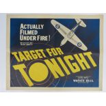 WWII RAF "Target for Tonight" - An exceedingly rare original poster for the film c1940;