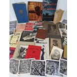 A quantity of assorted military ephemera including; nine WWII period books,