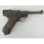 A deactivated (EU Spec) WWI German Luger PO8 Officers Automatic pistol,