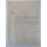 A WWII German SS letter with clear stamps and original signature, dated 14.12.41.