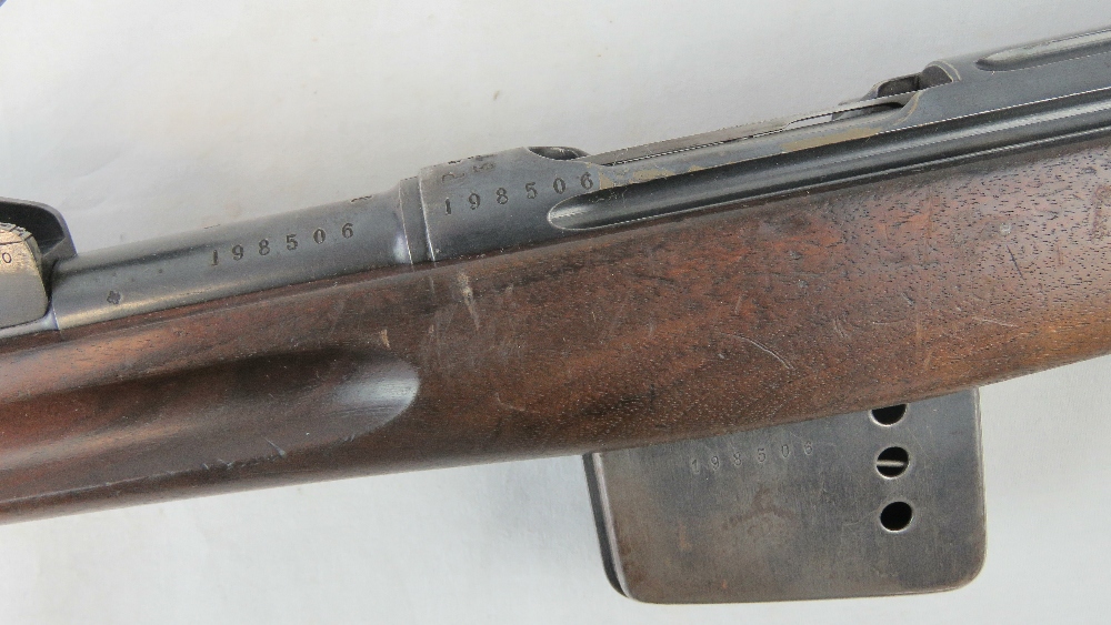 An obsolete calibre Swiss Schmidt Ruben straight pull service rifle. - Image 3 of 7