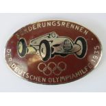 Auto-Union - Berlin Olympics - German Team Trials 1935;