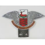 Herts & Essex Aero Club - A good pre- or early post-war members' car badge c1930s-1940s;