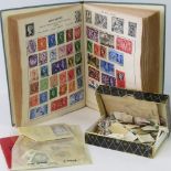 An Improved Postage Stamp Album and a collection of British Commonwealth and world stamps,
