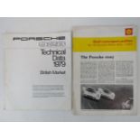 Porsche 928 technical data 1979, a four page booklet,