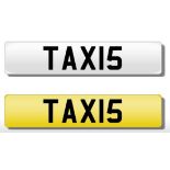 Registration Plate 'TAX15' on retention (TAXIS). Reduced buyers premium 12.5% + VAT.