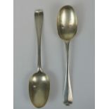 A pair of HM silver serving spoons, hallmarked London 1895, 4.82ozt.