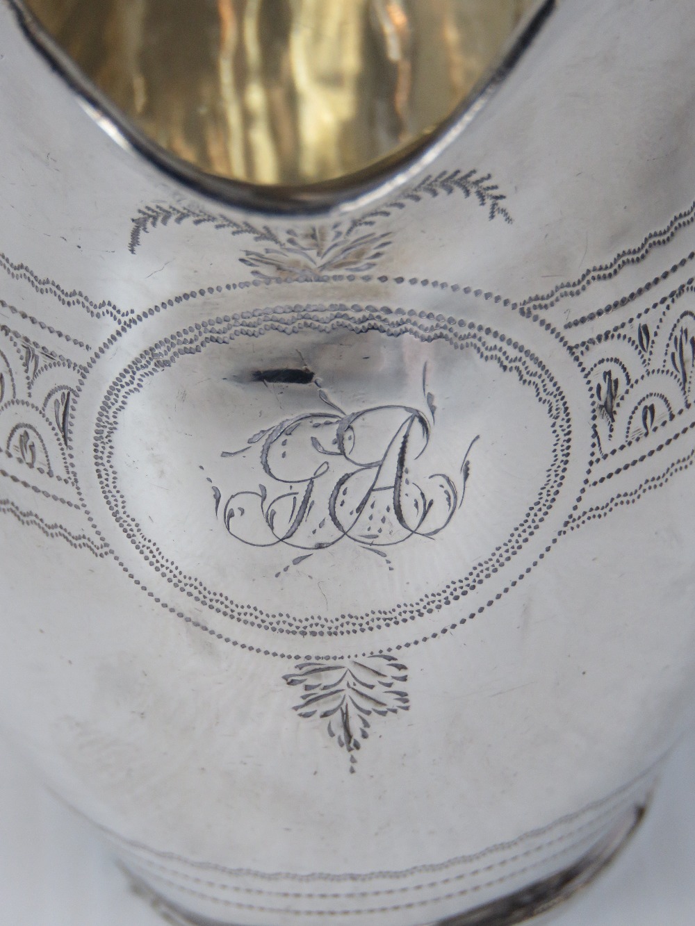 A Georgian HM silver jug, hallmarked London 1803, standing 9.5cm high, 3.2ozt. - Image 3 of 3