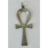 A large silver Ankh pendant with Arabic