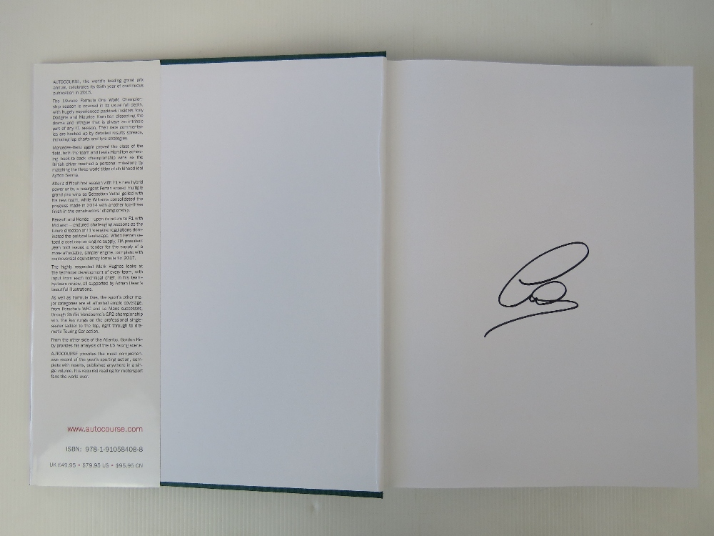 Autocourse 2015-2016 signed by Lewis Ham - Image 2 of 4