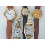 Five modern ladies watches including Sek