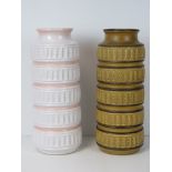 Two large West German pottery vases, eac