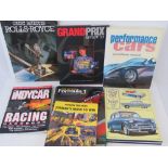 Books, various titles on F1, Indycar, Ro