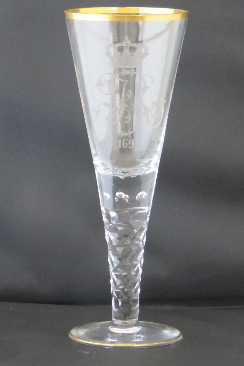 A large Imperial German conical glass wi