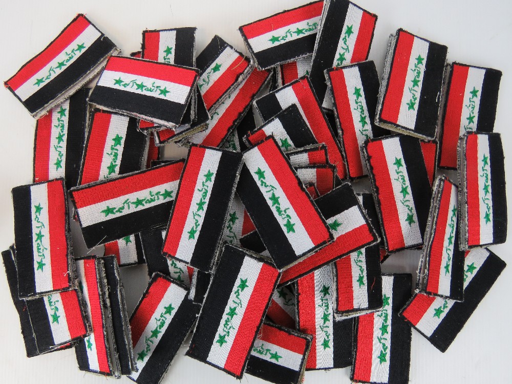 Fifty pairs of Gulf War badges.