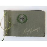 A German WWI photograph album with depic