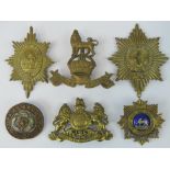 Six large military badges including; Yor